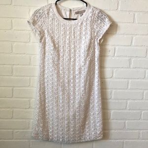 Banana Republic floral crochet lace overlay dress